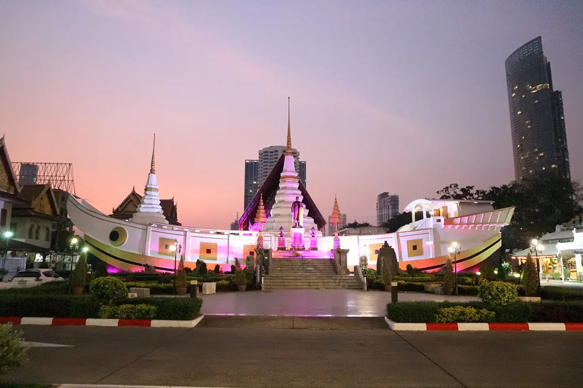 สำเภาเจดีย์วัดยานนาวายามเย็น